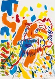 Otto Muehl, Vincent, 1985, mixed media on paper; framed