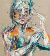 Lucia Riccelli, Untitled, oil on canvas; framed