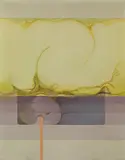 Werner Rischanek, Straightening 3, 1977, oil on canvas; framed