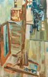 Hubert Schmalix, Untitled, 1978, oil on canvas; framed