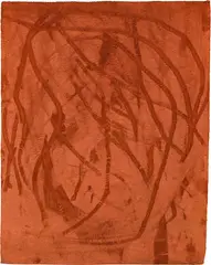 Michael Kienzer, Untitled ("Teppichzeichnung"), 2000, carpet on stretcher; unframed