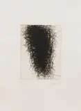 Arnulf Rainer, Witch's head, 1976, dry point etching; framed