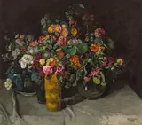 Josef Stoitzner, Floral still life, 1914, oil on canvas