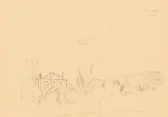 Wilhelm Thöny, Sanary-sur-mer, 1933-36, pencil on paper; unframed