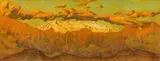 Ernst Nepo, Dolomites, 1918, pastel on paper on canvas