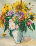 Ernst Huber, Floral still life