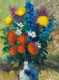 Karl Stark, Floral still life, 1979, watercolour on paper