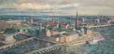 Sigurd Wallin, Stockholm, 1961, oil on canvas on board