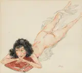 Otto Rudolf Schatz, Lying nude
