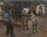 Carl Fahringer, Horse and cart