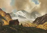 Franz Schwetz, Hintertux Glacier, 1951, oil on canvas