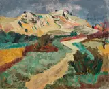 Willy Eisenschitz, Collines Rocheuses, oil on canvas
