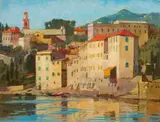 Karl Felkel, San Michele, Capri, oil on canvas