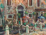 Wilhelm Kaufmann, Venice, oil on board