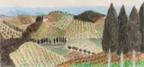 Herbert Breiter, Landscape, 1991, watercolour on laid paper