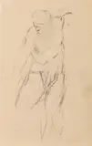 Antoine Pevsner, Nude, pencil on paper