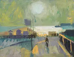 Sándor Zugor, Springlights", Brooklyn, oil on canvas