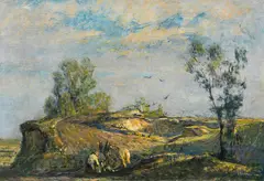 Fritz Zerritsch, Raabs by the Thaya, 1925, oil on cardboard