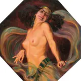 Alfred Pirkhert, Tanzende Salome, oil on canvas