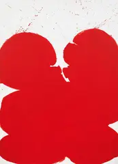 Markus Prachensky, Red on White Los Angeles, 1968/69, acrylic on canvas; unframed