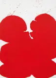 Markus Prachensky, Red on White Los Angeles, 1968/69, acrylic on canvas; unframed