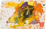 Martha Jungwirth, Untitled, 1998, mixed media on laid paper; framed
