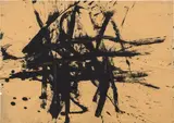 Günter Brus, Informel, 1960, India ink on paper; framed