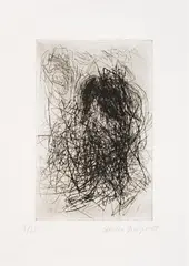 Martha Jungwirth, Untitled, etching; framed