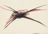 Arnulf Rainer, Briefsiegel, 1969, mixed media on paper; framed