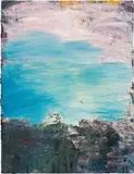 Herbert Brandl, Landscape, 1991, oil on canvas; framed