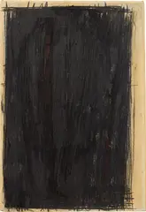 Arnulf Rainer, Übermalung, 1957, mixed media on paper on canvas; framed