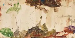 Wie eine Landschaft by Max Weiler, mixed media on paper; framed, sold Apr 2022
