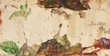 Max Weiler, Wie eine Landschaft, mixed media on paper; framed