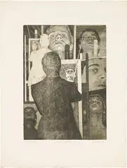 Robert Klemmer, Modell Klemmer, 1965, etching; unframed