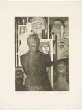 Robert Klemmer, Modell Klemmer, 1965, etching; unframed