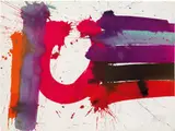 Markus Prachensky, Untitled, 1984, India ink on laid paper; framed