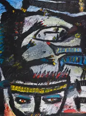 Mario Dalpra, Look deep under this picture, 1993, oil on canvas; unframed