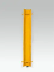 Herbert Flois, Gelbe Rinne, 2008, steel, plaster, cardboard, jute, gauze bandages, acrylic