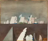 Karl Korab, Untitled, 1974, mixed media on paper; framed