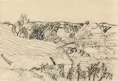 Karl Anton Fleck, Untitled, 1981, graphite on paper; framed