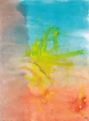 Herbert Brandl, Untitled, 2002, print, overpainted; framed