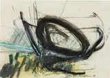 Manfred Hebenstreit, Untitled, 1989, mixed media on paper; framed