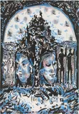Roman Scheidl, Gegensätze, 1983, mixed media on paper; unframed