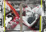 Martin Wieland, Driving Miss A., 2021, mixed media and collage with original photograph on cardboard; framed