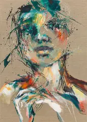 Lucia Riccelli, SehSucht #1, 2019, oil on canvas; unframed