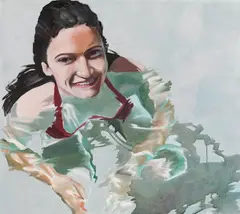Bianca Regl, Untitled, 2015, oil on canvas; unframed