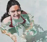 Bianca Regl, Untitled, 2015, oil on canvas; unframed