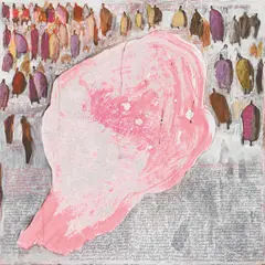 Sylvia K. Kummer, Untitled (from the cycle "telomere"), 2017/2020, mixed media on canvas; unframed