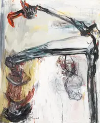 Manfred Hebenstreit, Untitled, 1993, oil on canvas; framed