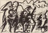 Arnulf Rainer, Die Mittagsseeligen, 1967, offset lithograph; framed